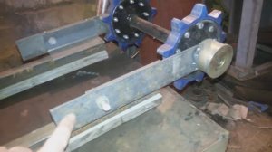 Снегоход своими руками 13 (натяжитель гусеницы)