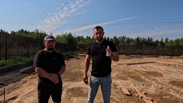 Заливка переливного бассейна. Строительство дома из клееного бруса с бассейном в Храброво. Стройсою