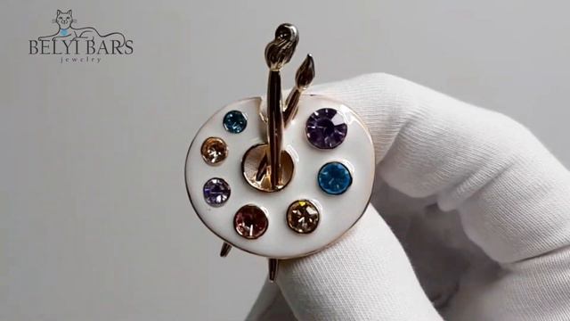 Брошь Палитра художника смотреть онлайн