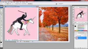 Tutorial Adobe Photoshop CS3 (Menggabungkan satu foto ke foto lain dan menambah Shadow)