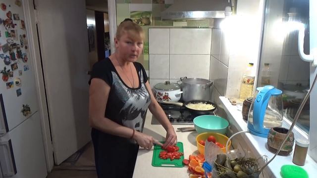 кухня, влог, рассольник в банке, осенние заготовки, готовим и болтаем, коля оля шаповаловы,