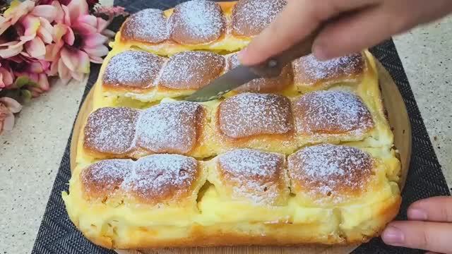 Творожный пирог,арабский рецепт, очень вкусный и нежный!