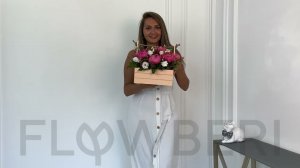 Пионы в ящике на сайте FlowBeri №11