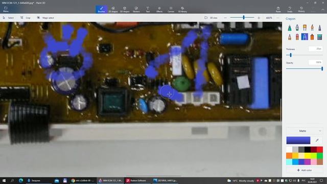 Альтернативный ремонт модуля mfs-c2s08nb-00 стиральной машины Samsung. смотреть онлайн