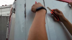 Демонтаж пленки с автомобиля