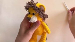 Вяжем львенка крючком / делаем гриву для льва