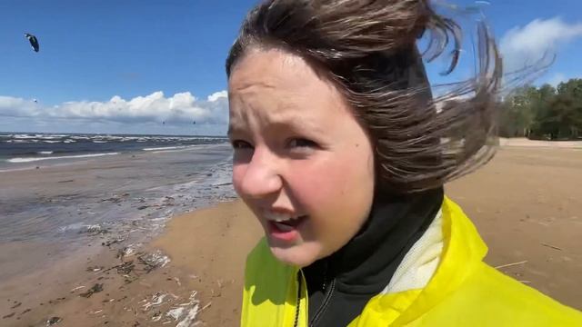 Финский залив - Жуткий ветер - Кайтсёрферы Летают! САНКТ-Петербург - влог смотреть онлайн