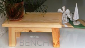 How to Make a small wooden bench diy