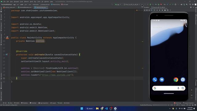 How to Develop a WebVIew App in Android Studio with Java Bangla | Android Studio ||  @codenarration