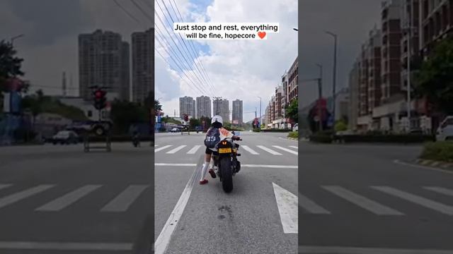 Had to have high, high hopes😅🥰 #viral #funny #motovlog #trending #top #motorcycle #shorts #superbi