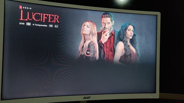 Monitor Acer Gamer 23,6" LED Full HD Widescreen Curvo FreeSync ED242QR смотреть онлайн