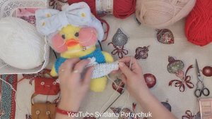 Шикарная кофточка для уточки Лалафанфан Как сделать одежду мягкой игрушке Утка Lalafanfan DIY Duck