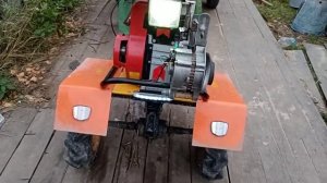 Поставил генератор на мотоблок каскад МБ6 с двигателем ДМ-1-01