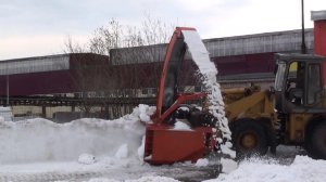 Шнекоротор с автономным приводом на погрузчик 3 т. двигатель 150 л.с Шнекоротор на погрузчик