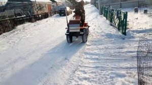 Адаптер на мотоблок штенли 1900 очистка снега.