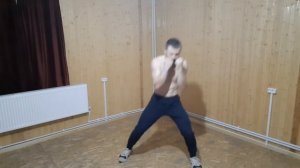 Отработка нокаута Майка Тайсона и Т. Синглетона в бою с тенью!