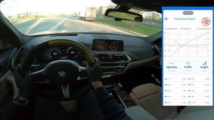 ⏱ 0-100 BMW X3 G01 30d xDrive M-Sport / разгон БМВ Х3 Г01 30д dragy