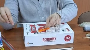 Мастер класс "Домик" из лозы бумажной лозы