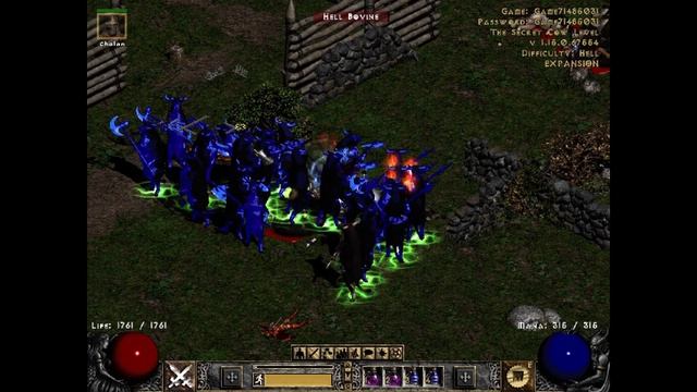 Crescent Moon Mercenary With Conviction + Lower Resist VS Cows (Diablo 2 Resurrected) смотреть онлайн