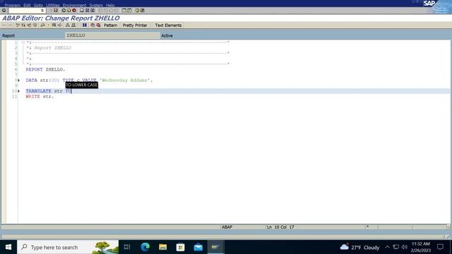 Урок 6. Работа со строками в SAP ABAP/4.
