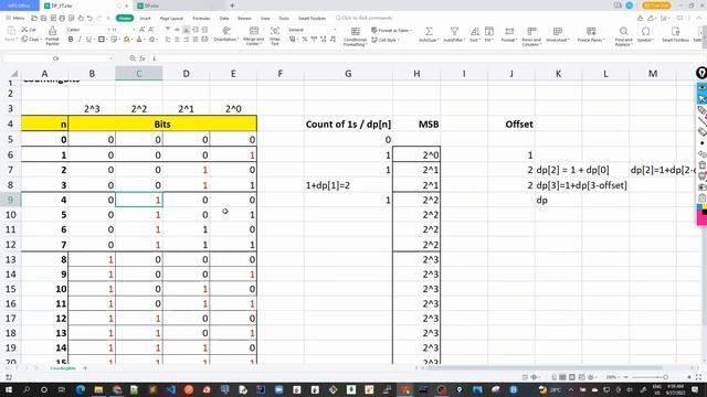 62 - Counting Bits - Dynamic Programming approach 2