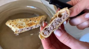 СРАВНИМ начинки для блинчиков из сырого  фарша и приготовленного  фарша