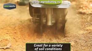 Аккумуляторный культиватор Greenworks G40TL