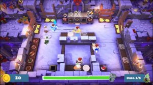 Overcooked @Malicious Micromanagement ~ Winter Wonderland 1-4  ~ 4 players ~ no barrier repair 100%