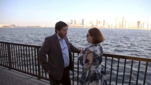Исмагил Шангареев и Роза Сябитова на набережной Buhairah (Шарджа, ОАЭ)