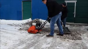 Виброкол (скалыватель льда) для виброплиты