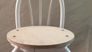 Стул из полипропиленовых труб 2 в 1