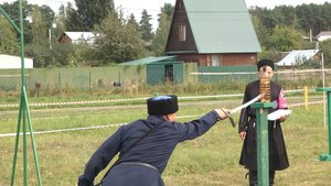 Соревнования по спортивной рубке шашкой прошли в Павловском Посаде во второй раз