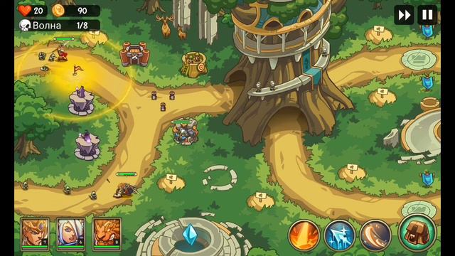 Новый крутой герой ЛЕОН !!! Очень много самоцветов !!! Empire Warriors TD смотреть онлайн