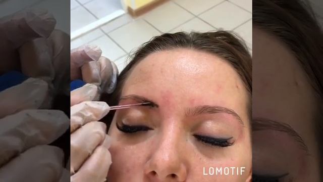 Оформление бровей нитью и окраска бровей хной смотреть онлайн