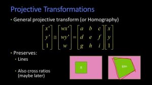 Projective Transformations