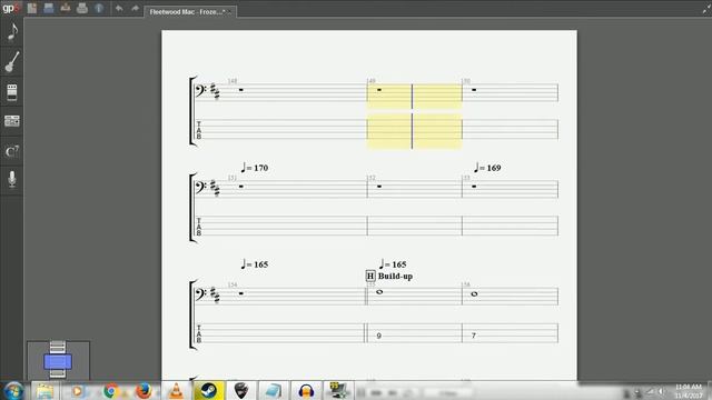 Fleetwood Mac - Frozen Love Bass Tab смотреть онлайн
