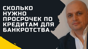 Сколько должны быть просрочки по кредитам, чтобы подать на банкротство?