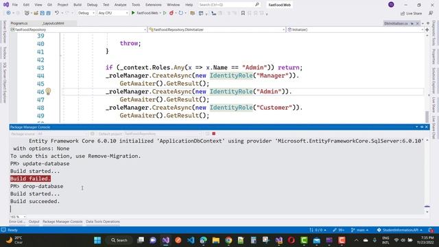 Fix: There is already an object named 'AspNetRoles' in the Database | ASP.NET CORE смотреть онлайн