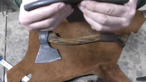 Чехол для топора, натуральная толстая кожа!
