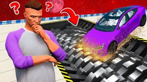 СПУСК БЕЗ ТОРМОЗОВ В МОЩНУЮ ДРОБИЛКУ В ГТА 5 МОДЫ! ЭКСПЕРИМЕНТ ОБЗОР МОДА GTA 5 MODS ОНЛАЙН