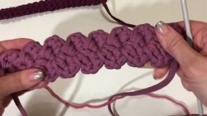 Как связать лямки и ручки для рюкзака и сумки из трикотажной пряжи | Вязание крючком