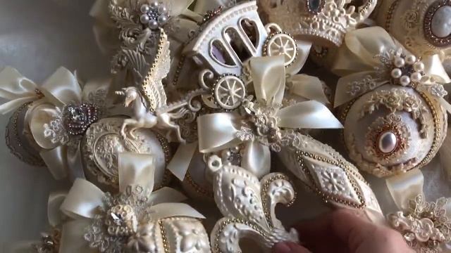 Королевский новогодний набор ёлочных игрушек!