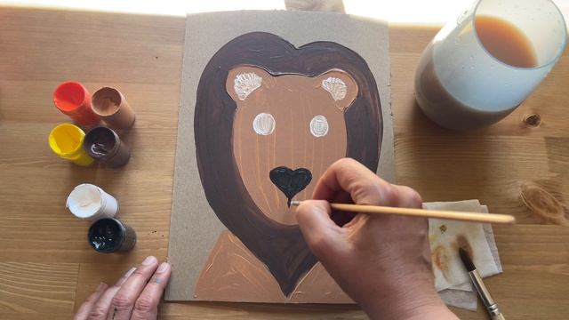 Рисуем портрет льва