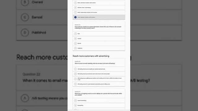 GOOGLE DIGITAL MARKETING GARAGE l CERTIFICATION FINAL EXAM ANSWERS l MAY 2020 UPDATED смотреть онлайн