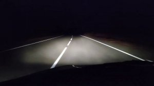 Свет фар ночью Лада Калина 2.