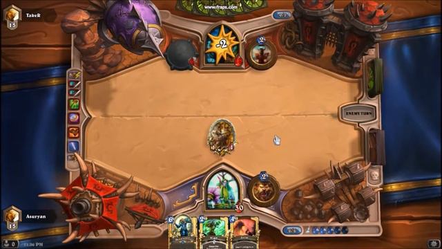 Hearthstone: Asuryan's Big Ramp vs Shaman смотреть онлайн