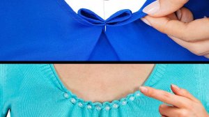 Удивительные приемы - как легко уменьшить размер широкого декольте🧵✂️