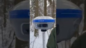 ГНСС приемник CHC i83/x7 работа в густом сосновом лесу.