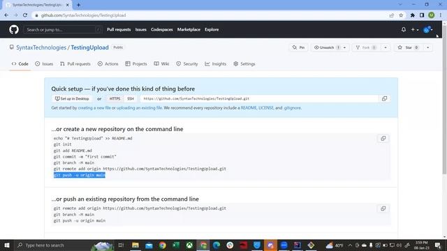 How to push code from local to remote GitHub repository using Windows смотреть онлайн