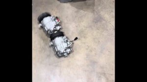 Audi Q7 . Замена компрессора кондиционера. A/C compressor